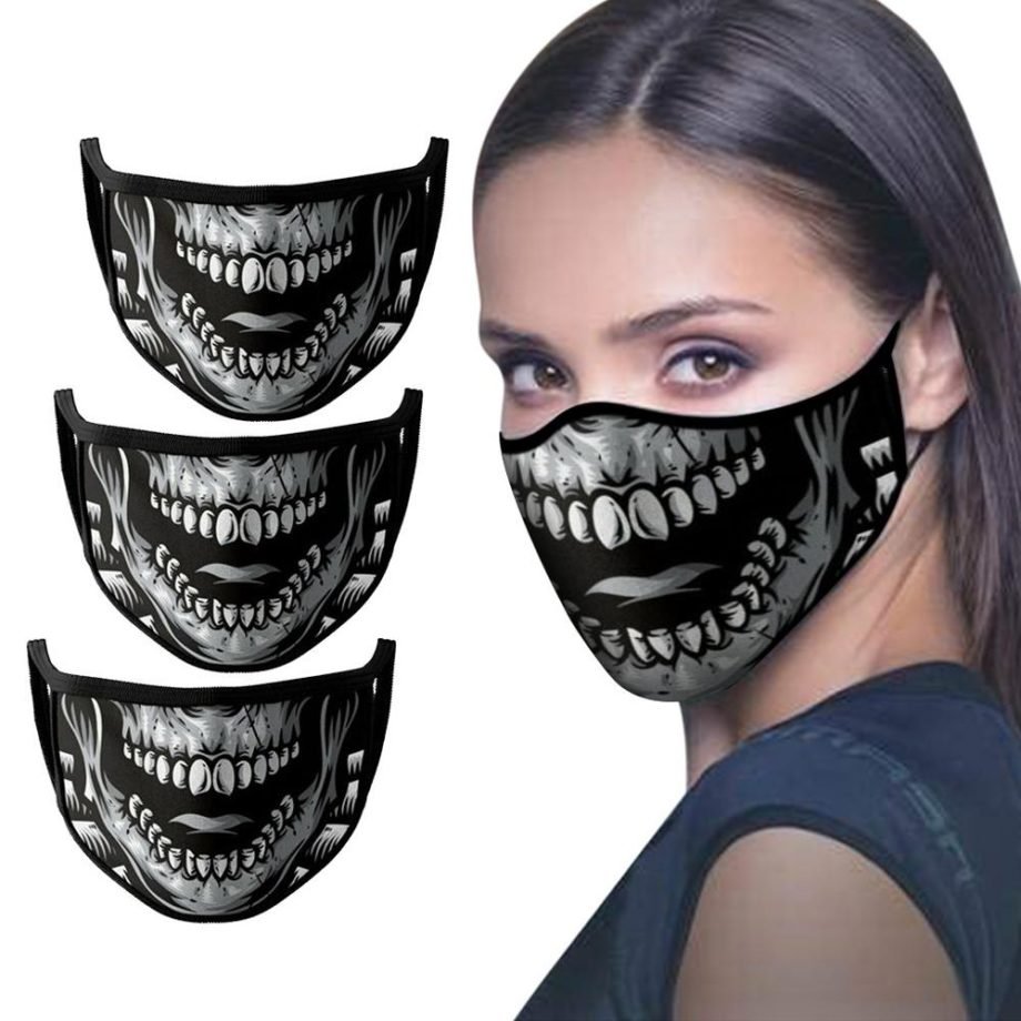 Fashion Adult Washable Floral 3D Printing Adjustable Breathable Masks Reusable Mouth Cover Fashion Fabric Masks mascarilla