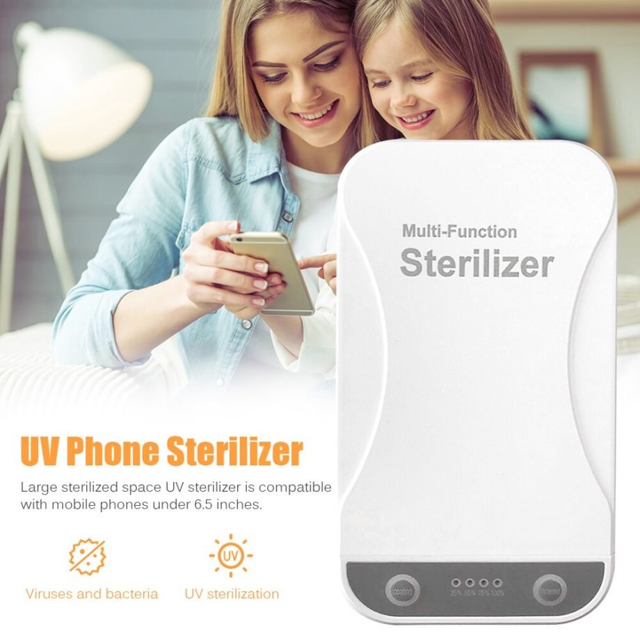 UV Phone Sterilizer Box Jewelry Phones Cleaner Personal Sanitizer Disinfection Cabinet with Aroma Esterilizador For Mask