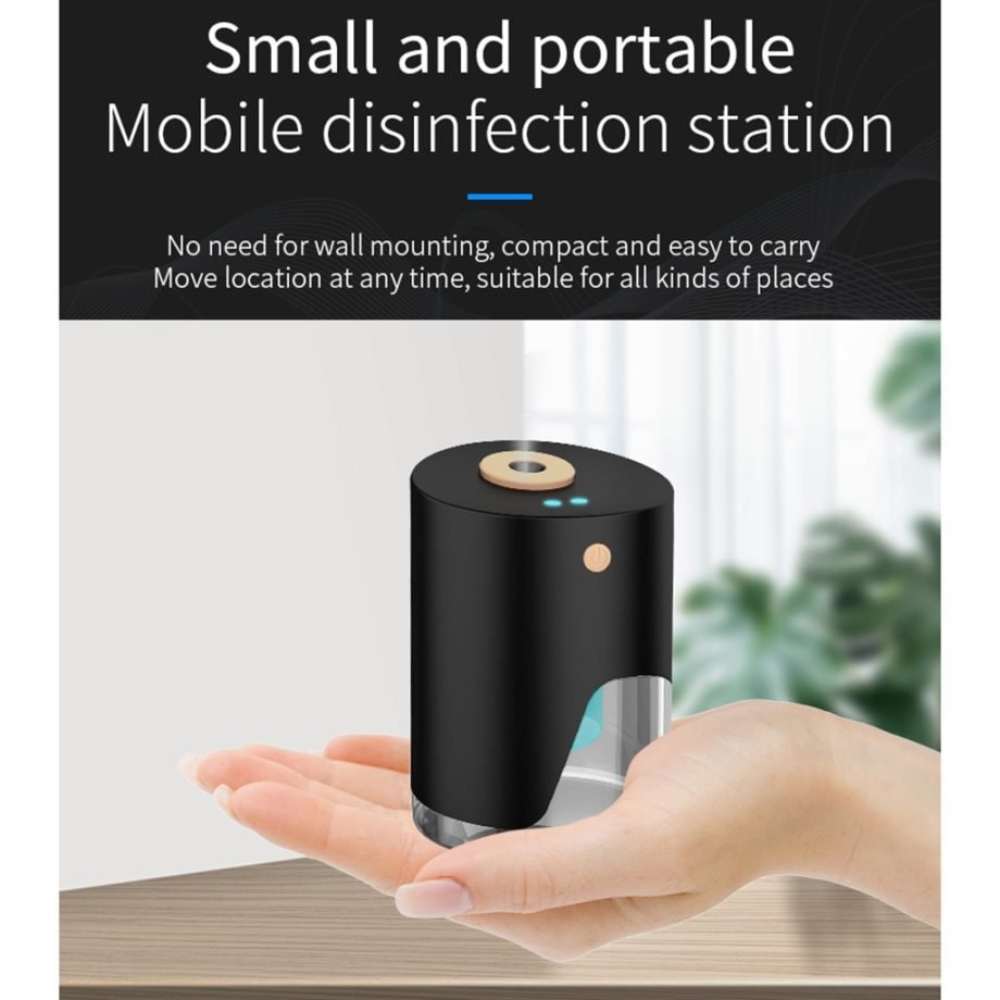 100ML Automatic Alcohol Dispenser USB Charging Induction Alcohol Spray Sanitizer Disinfection Sprayer Touchless Dispenser