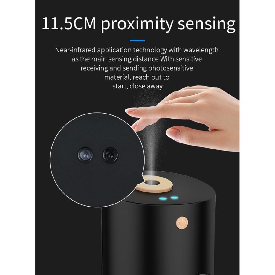 100ML Automatic Alcohol Dispenser USB Charging Induction Alcohol Spray Sanitizer Disinfection Sprayer Touchless Dispenser