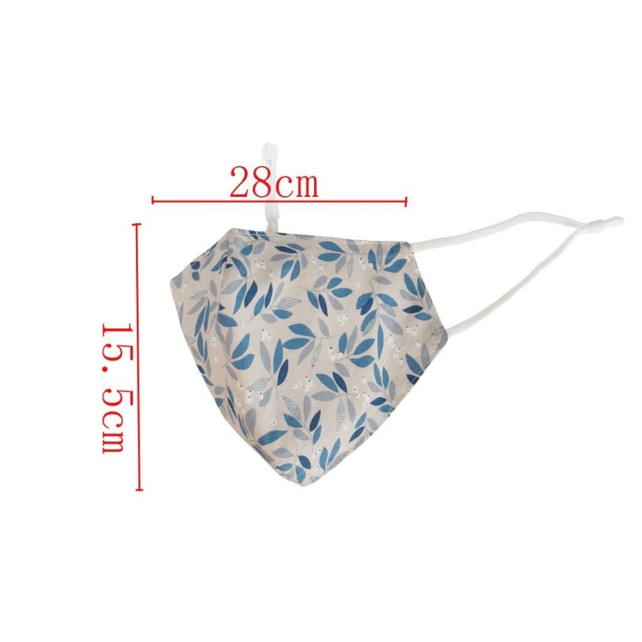 1PC Men/Women Outdoor Sports Cycling Facemask Adult Fashion Unisex Washable Printing Cotton Mask with Adjustable Earloops