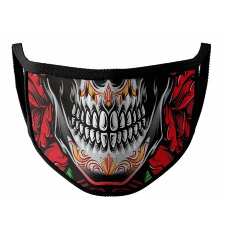 Fashion Adult Washable Floral 3D Printing Adjustable Breathable Masks Reusable Mouth Cover Fashion Fabric Masks mascarilla