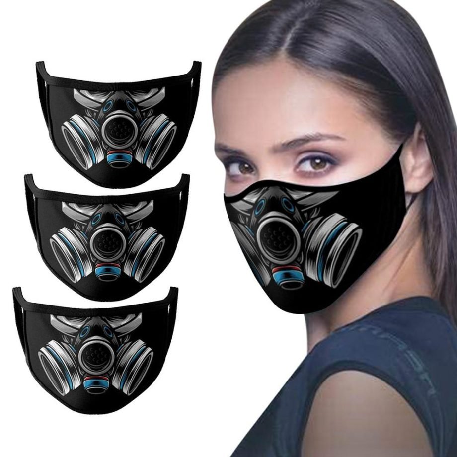 Fashion Adult Washable Floral 3D Printing Adjustable Breathable Masks Reusable Mouth Cover Fashion Fabric Masks mascarilla