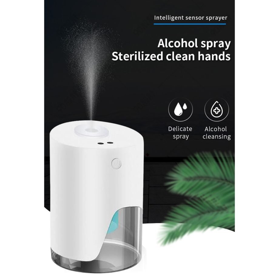 100ML Automatic Alcohol Dispenser USB Charging Induction Alcohol Spray Sanitizer Disinfection Sprayer Touchless Dispenser