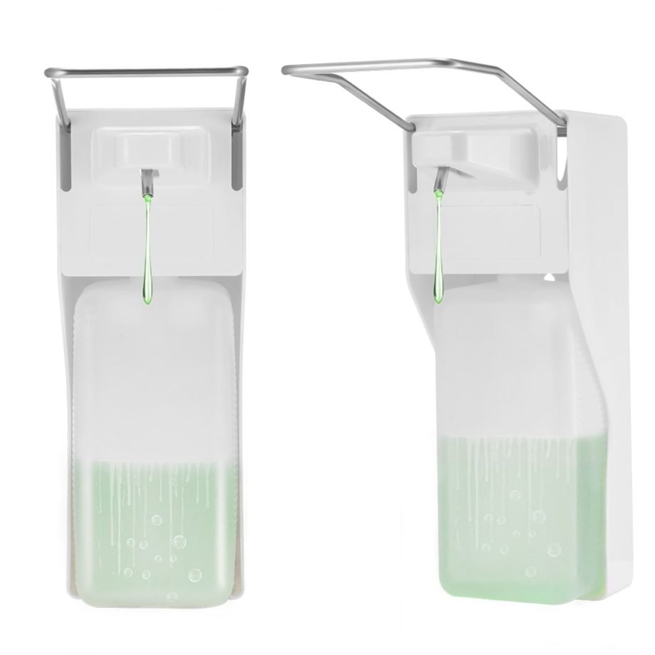1000ml Wall-mounted Sanitizer Dispenser Soap Dispenser ABS Manual Soap Dispenser Elbow Press Soap Pump For Home Hotel Bathroom