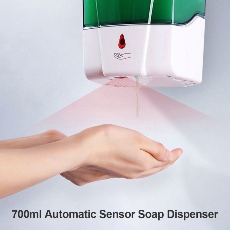 700ml Household Touch Free Touchless Wall Mounted Alcohol Auto Sensor Electric Automatic Hand Sanitizer Liquid Soap Dispenser