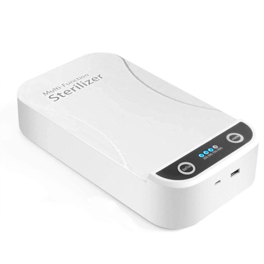 UV Phone Sterilizer Box Jewelry Phones Cleaner Personal Sanitizer Disinfection Cabinet with Aroma Esterilizador For Mask